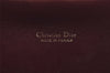 Authentic Christian Dior Trotter Clutch Bag Canvas Leather Bordeaux Box 4210I