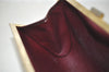 Authentic Christian Dior Trotter Clutch Bag Canvas Leather Bordeaux Box 4210I