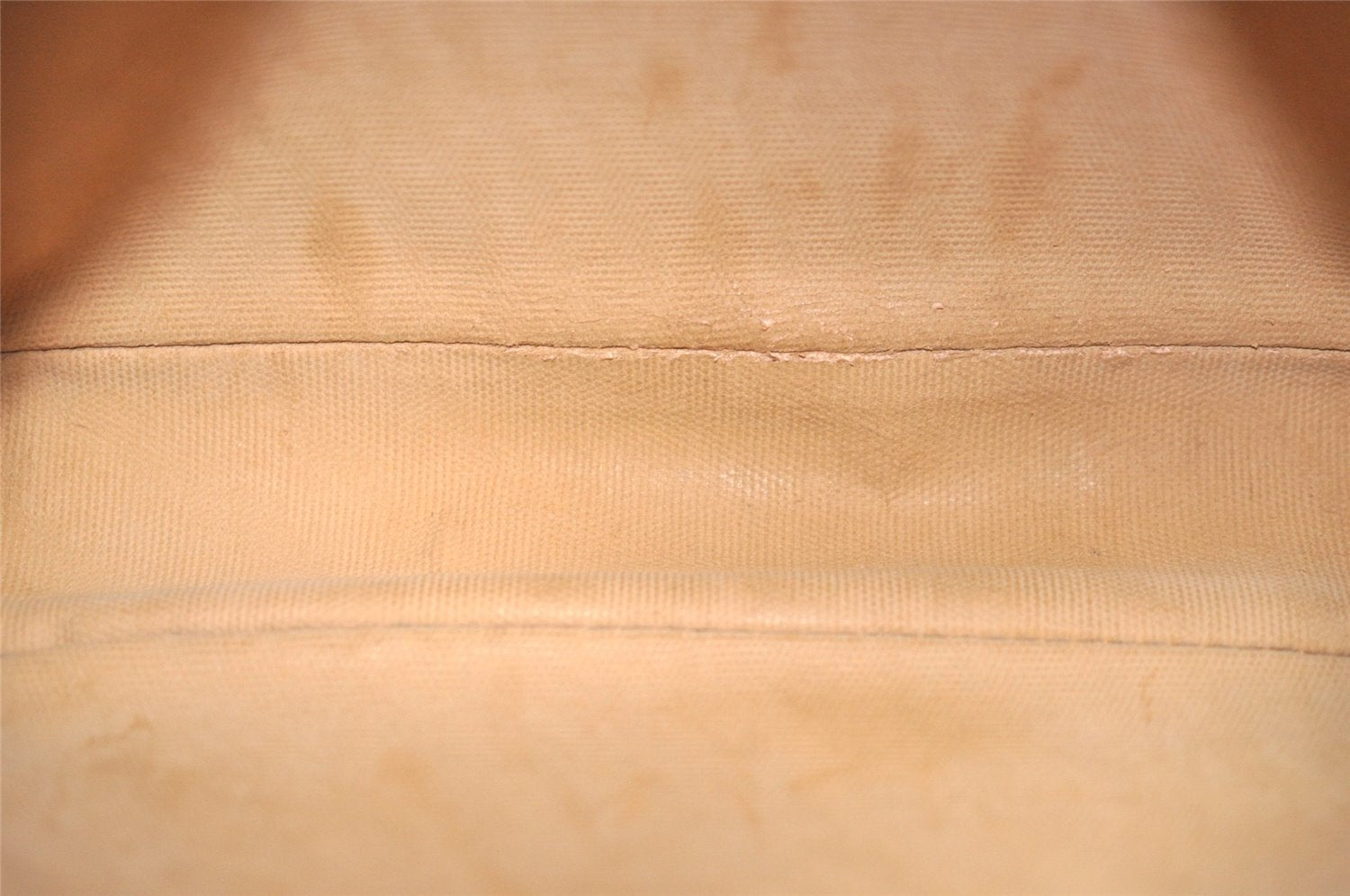 Authentic GUCCI Vintage Clutch Hand Bag Purse GG PVC Leather Brown 4210J