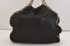 Authentic Stella McCartney Falabella Shoulder Hand Bag Leather Black 4211J