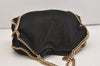 Authentic Stella McCartney Falabella Shoulder Hand Bag Leather Black 4211J