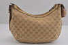 Auth GUCCI Sherry Line Shoulder Cross Bag GG Canvas Leather 181092 Beige 4212J