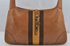 Authentic GUCCI Sherry Line Shoulder Bag Kandinsky Leather 0014057 Brown 4213J