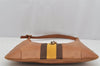 Authentic GUCCI Sherry Line Shoulder Bag Kandinsky Leather 0014057 Brown 4213J