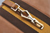 Authentic GUCCI Sherry Line Shoulder Bag Kandinsky Leather 0014057 Brown 4213J