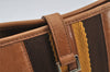 Authentic GUCCI Sherry Line Shoulder Bag Kandinsky Leather 0014057 Brown 4213J