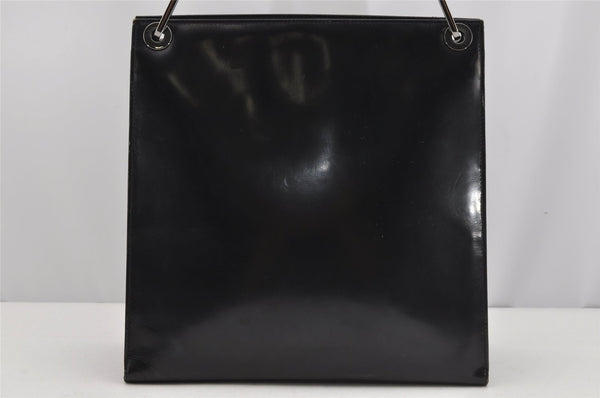 Authentic GUCCI Vintage Shoulder Hand Bag Purse Leather Black 4214J
