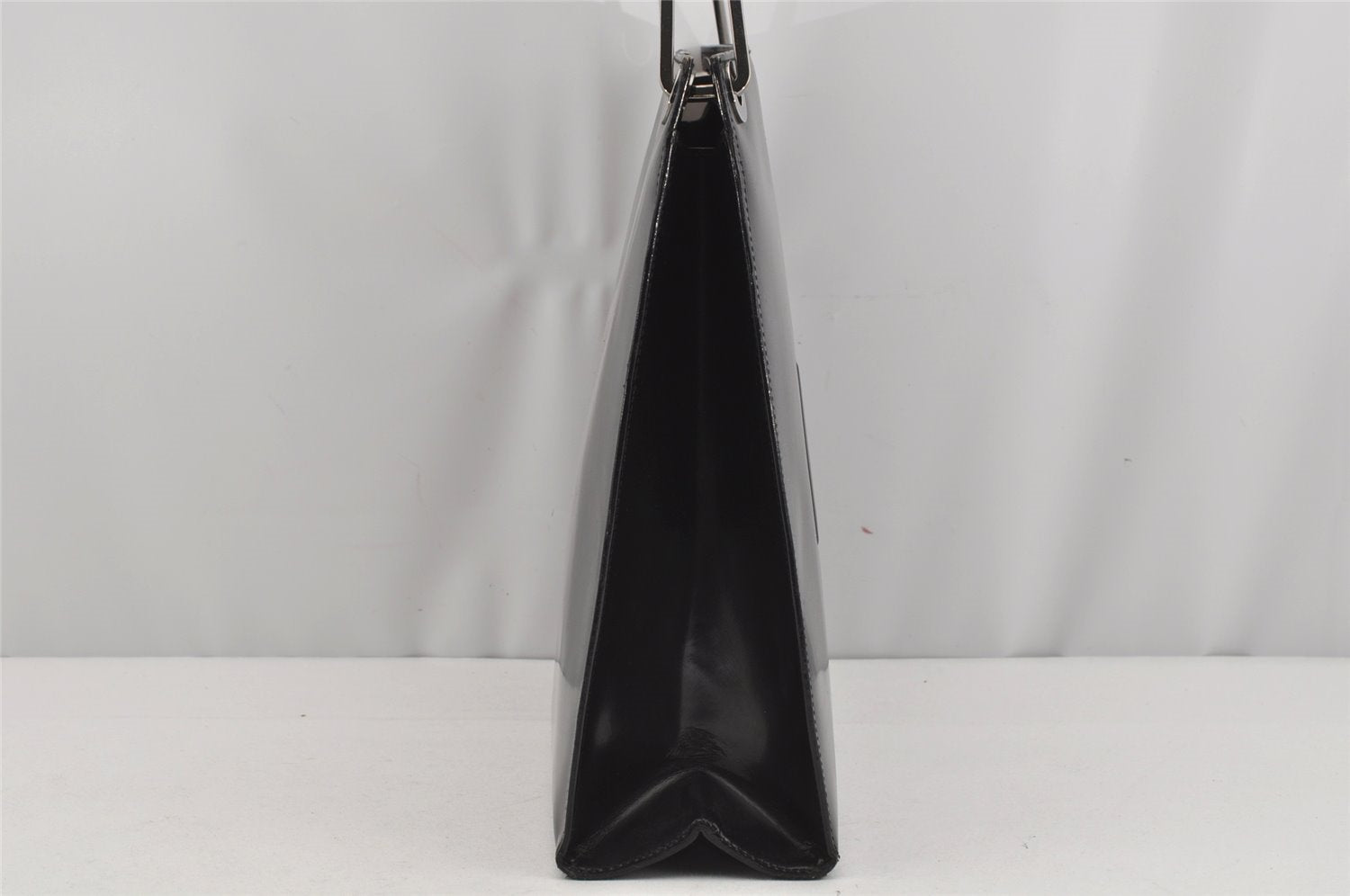 Authentic GUCCI Vintage Shoulder Hand Bag Purse Leather Black 4214J