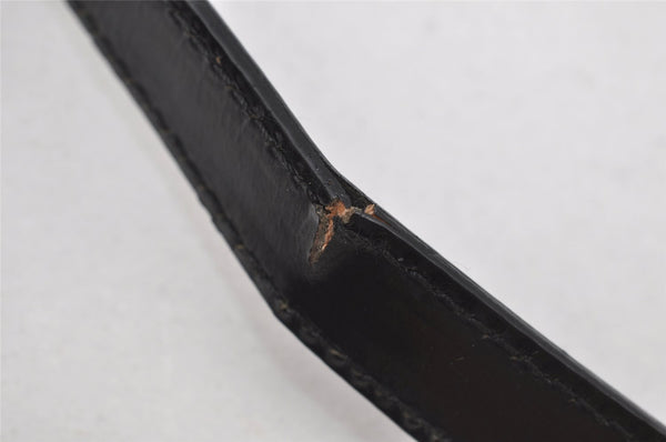 Authentic GUCCI Vintage Shoulder Hand Bag Purse Leather Black 4214J