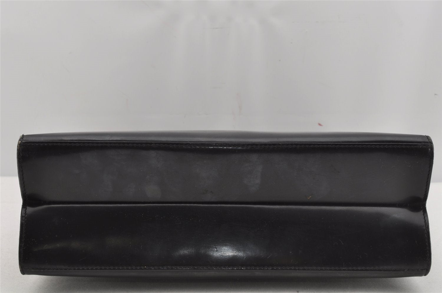 Authentic GUCCI Vintage Shoulder Hand Bag Purse Leather Black 4214J