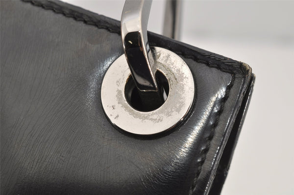 Authentic GUCCI Vintage Shoulder Hand Bag Purse Leather Black 4214J