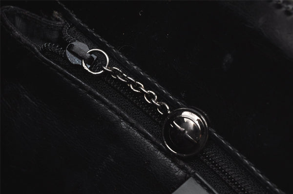 Authentic GUCCI Vintage Shoulder Hand Bag Purse Leather Black 4214J