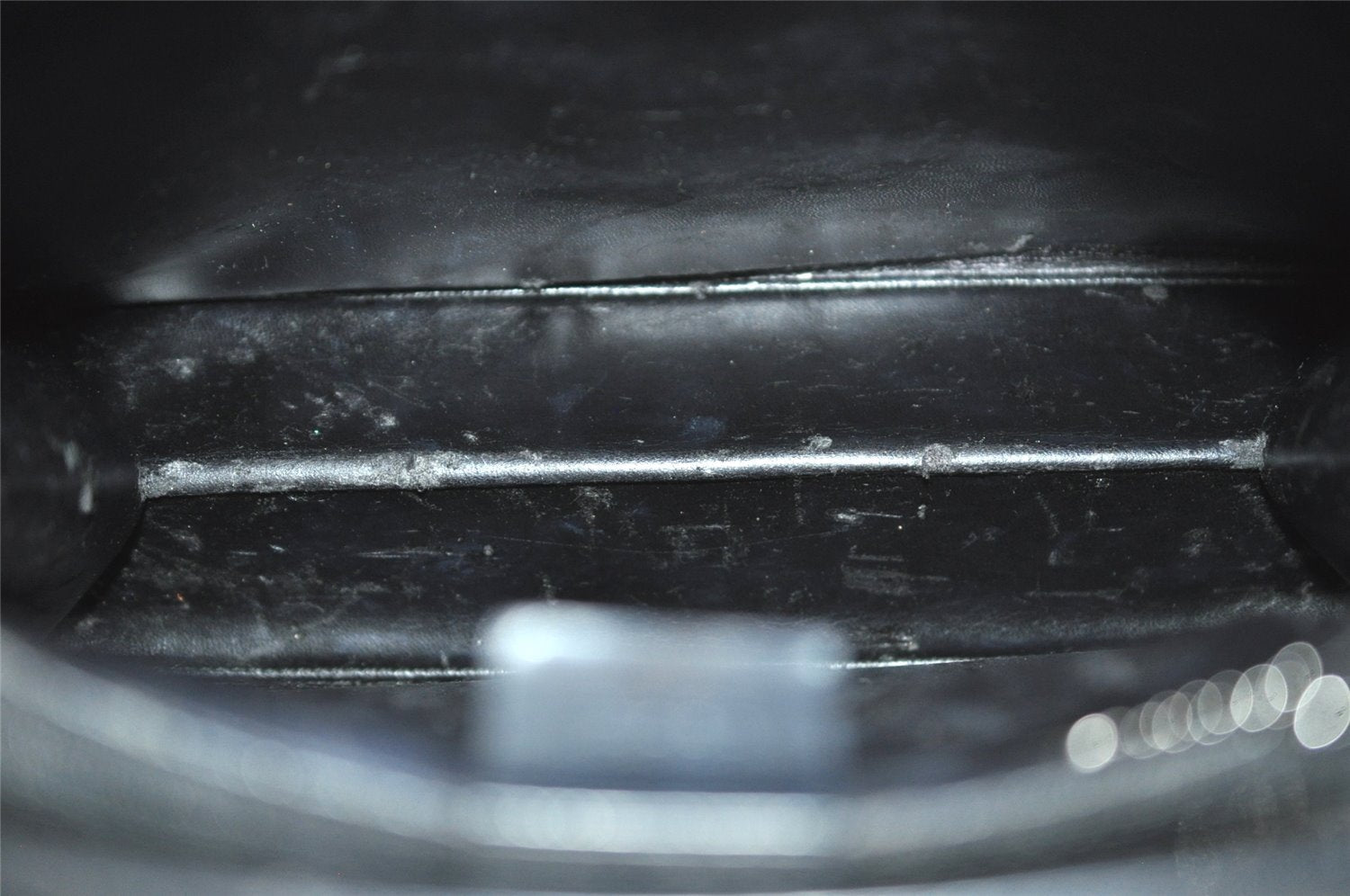 Authentic GUCCI Vintage Shoulder Hand Bag Purse Leather Black 4214J