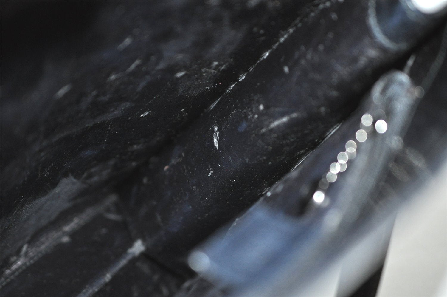 Authentic GUCCI Vintage Shoulder Hand Bag Purse Leather Black 4214J