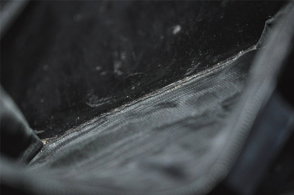 Authentic GUCCI Vintage Shoulder Hand Bag Purse Leather Black 4214J