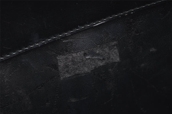 Authentic GUCCI Vintage Shoulder Hand Bag Purse Leather Black 4214J