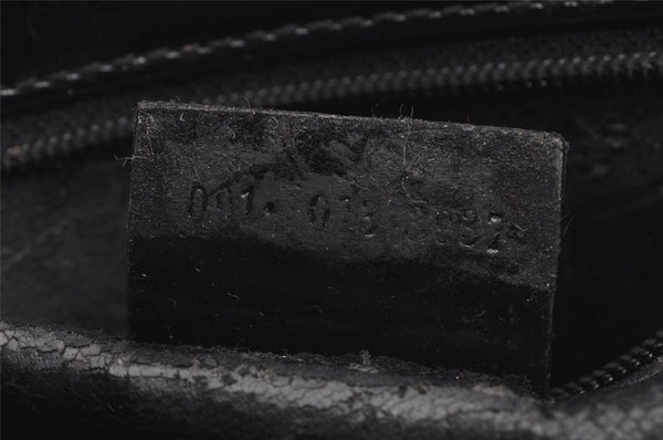 Authentic GUCCI Vintage Shoulder Hand Bag Purse Leather Black 4214J