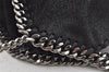 Authentic Stella McCartney Falabella Mini Shoulder Hand Bag Leather Black 4215J