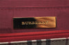 Authentic BURBERRY Vintage Leather Shoulder Hand Bag Purse Red 4216I