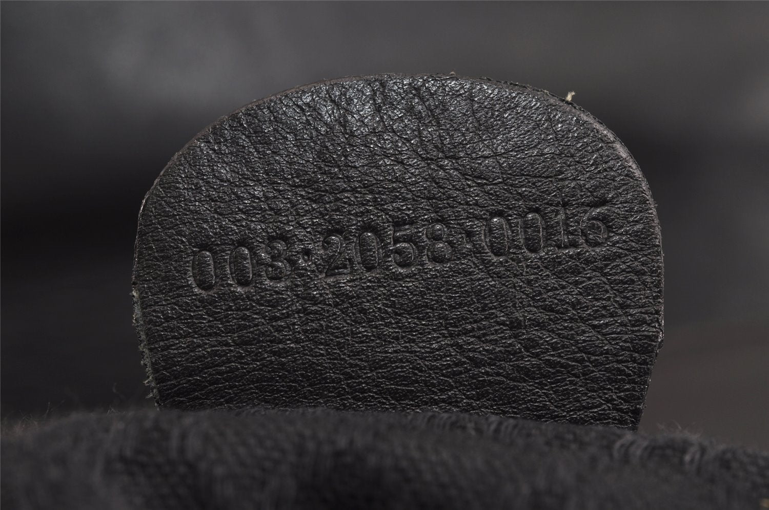 Authentic GUCCI Vintage Bamboo Drawstring Backpack Purse Leather Black 4216J