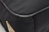 Authentic PRADA Nylon Tessuto Saffiano Leather Shoulder Bag BT0050 Black 4216K