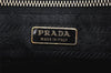 Authentic PRADA Nylon Tessuto Saffiano Leather Shoulder Bag BT0050 Black 4216K