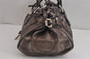 Authentic Chloe Vintage Paddington Leather Shoulder Hand Bag Brown Black 4217J