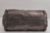 Authentic Chloe Vintage Paddington Leather Shoulder Hand Bag Brown Black 4217J