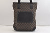 Authentic GUCCI Vintage Shoulder Tote Bag GG Canvas Leather 0190401 Black 4217K
