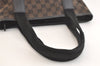 Authentic GUCCI Vintage Shoulder Tote Bag GG Canvas Leather 0190401 Black 4217K
