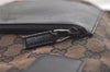 Authentic GUCCI Vintage Shoulder Tote Bag GG Canvas Leather 0190401 Black 4217K