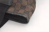 Authentic GUCCI Vintage Shoulder Tote Bag GG Canvas Leather 0190401 Black 4217K