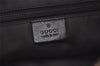 Authentic GUCCI Vintage Shoulder Tote Bag GG Canvas Leather 0190401 Black 4217K