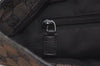 Authentic GUCCI Vintage Shoulder Tote Bag GG Canvas Leather 0190401 Black 4217K