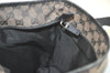Authentic GUCCI Vintage Shoulder Tote Bag GG Canvas Leather 0190401 Black 4217K
