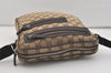 Authentic GUCCI Shoulder Cross Body Bag GG Canvas Leather 92551 Brown 4218J