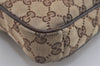 Authentic GUCCI Shoulder Cross Body Bag GG Canvas Leather 92551 Brown 4218J