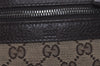 Authentic GUCCI Shoulder Cross Body Bag GG Canvas Leather 92551 Brown 4218J