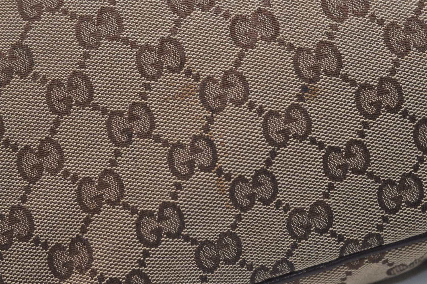 Authentic GUCCI Shoulder Cross Body Bag GG Canvas Leather 92551 Brown 4218J