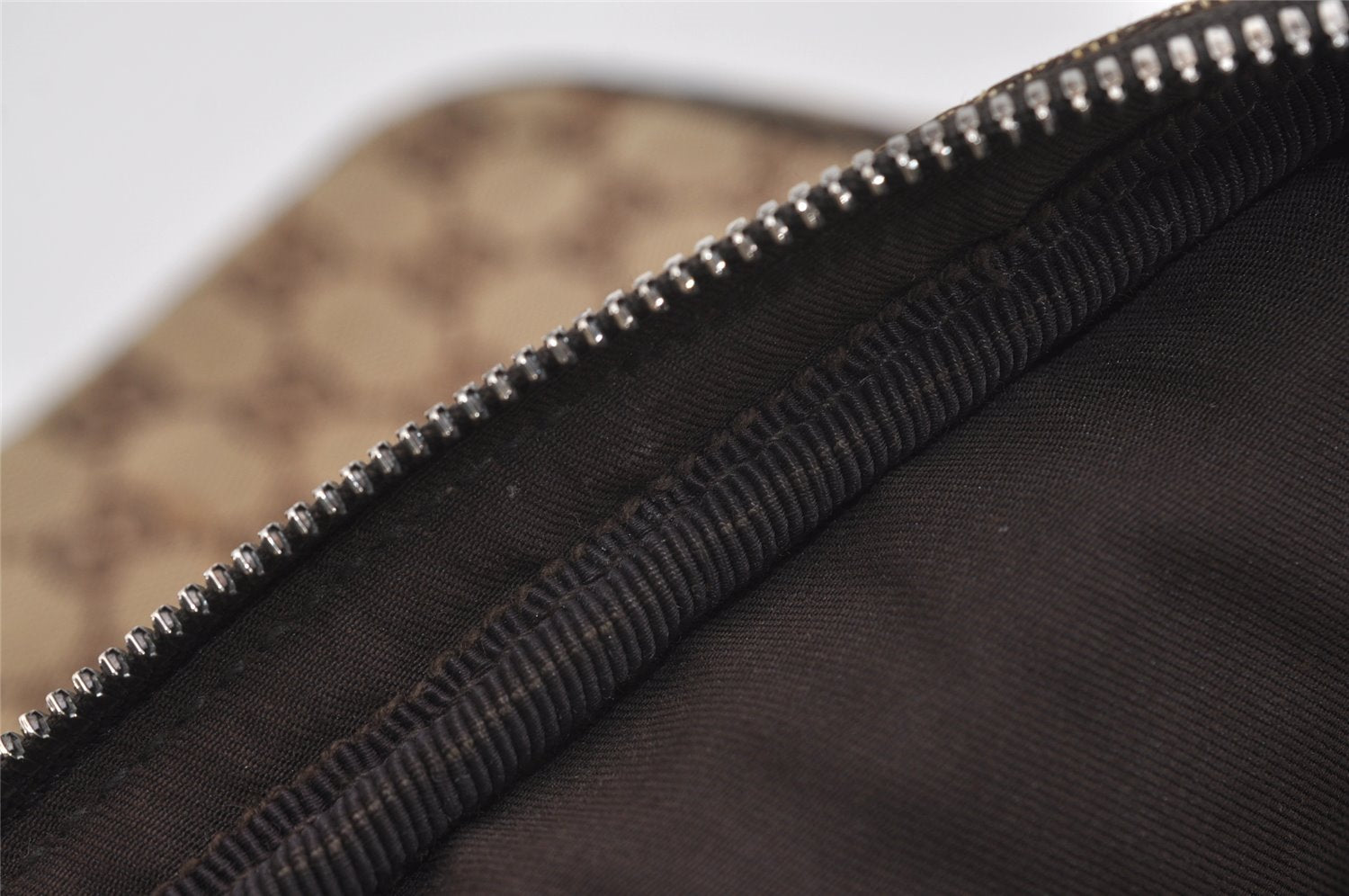 Authentic GUCCI Shoulder Cross Body Bag GG Canvas Leather 92551 Brown 4218J