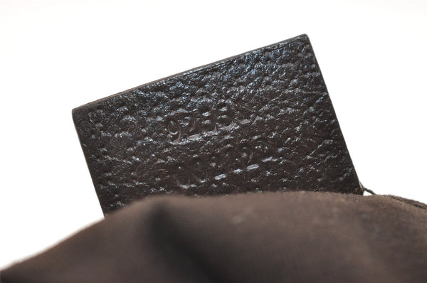 Authentic GUCCI Shoulder Cross Body Bag GG Canvas Leather 92551 Brown 4218J