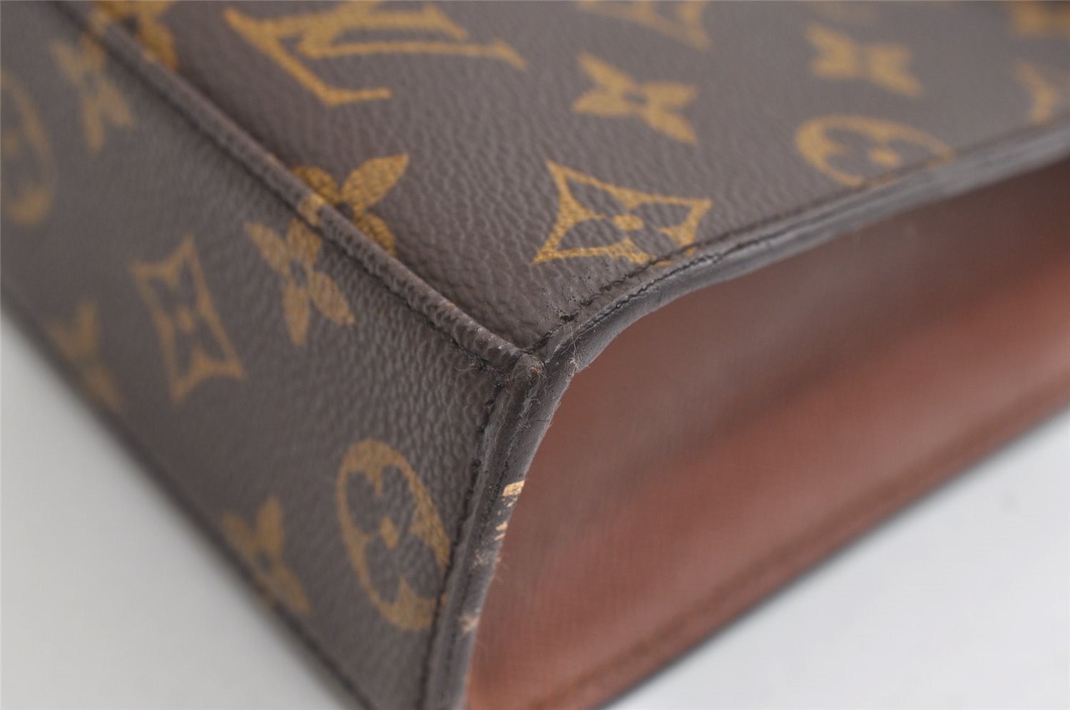 Authentic Louis Vuitton Monogram Malesherbes Hand Bag Purse M51379 LV 4218K