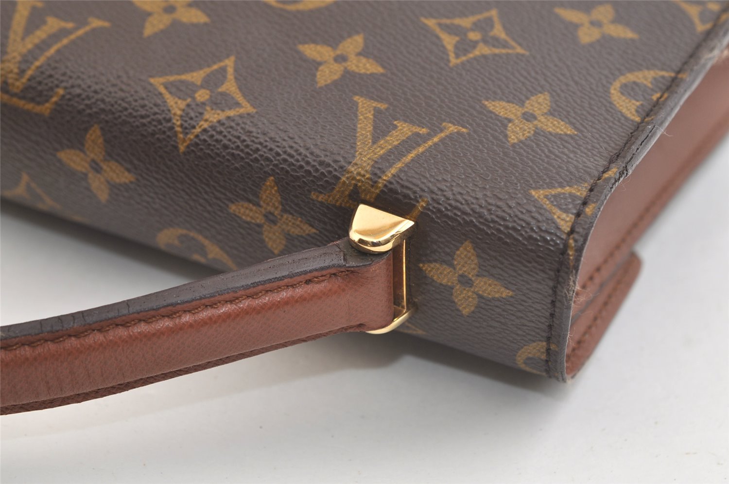 Authentic Louis Vuitton Monogram Malesherbes Hand Bag Purse M51379 LV 4218K