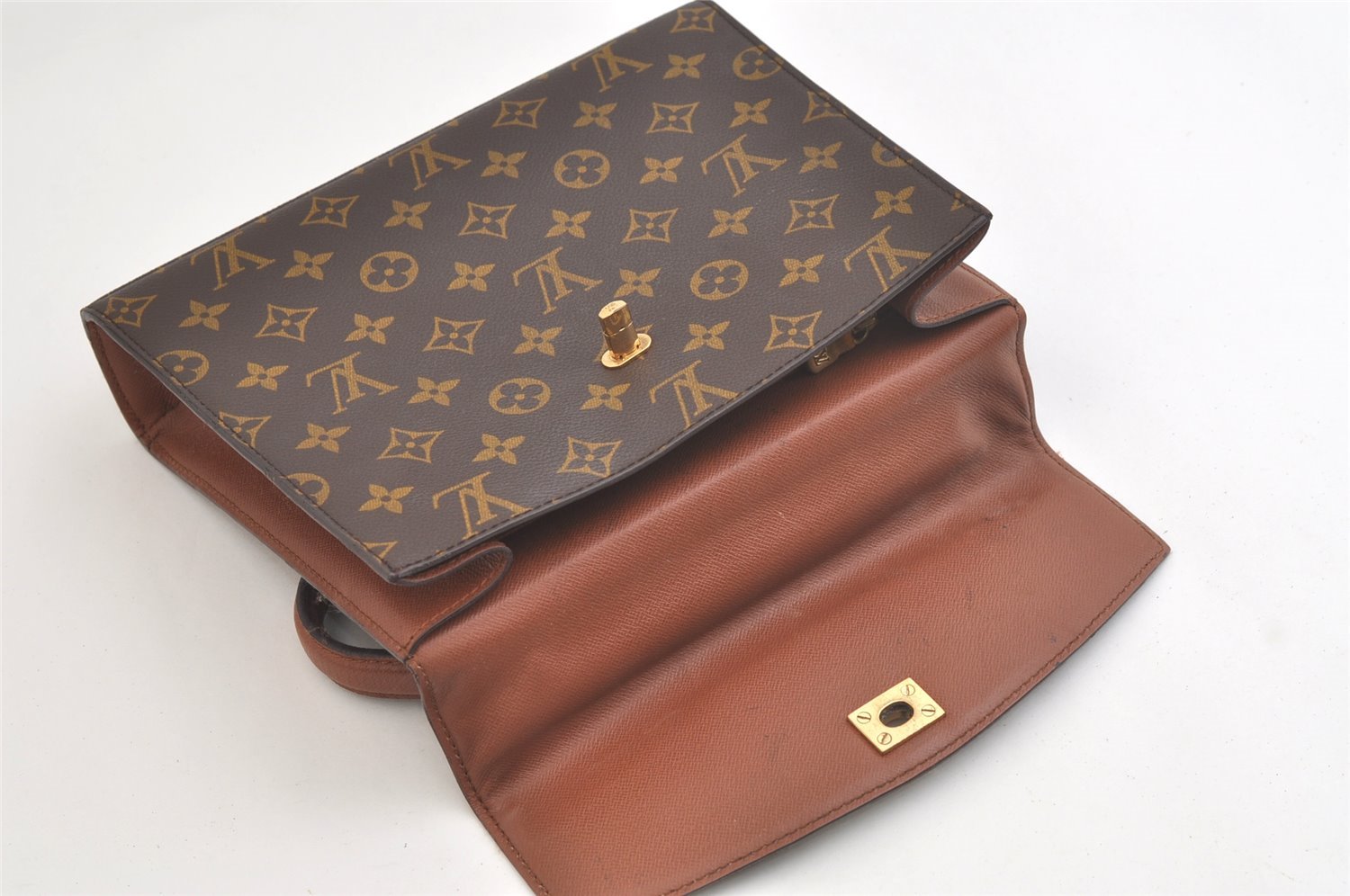 Authentic Louis Vuitton Monogram Malesherbes Hand Bag Purse M51379 LV 4218K