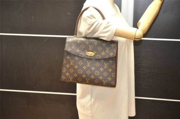 Authentic Louis Vuitton Monogram Malesherbes Hand Bag Purse M51379 LV 4218K