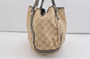 Authentic GUCCI Abbey Shoulder Tote Bag GG Canvas Leather 130736 Beige 4219J