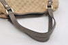 Authentic GUCCI Abbey Shoulder Tote Bag GG Canvas Leather 130736 Beige 4219J