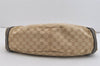 Authentic GUCCI Abbey Shoulder Tote Bag GG Canvas Leather 130736 Beige 4219J