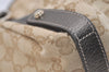 Authentic GUCCI Abbey Shoulder Tote Bag GG Canvas Leather 130736 Beige 4219J
