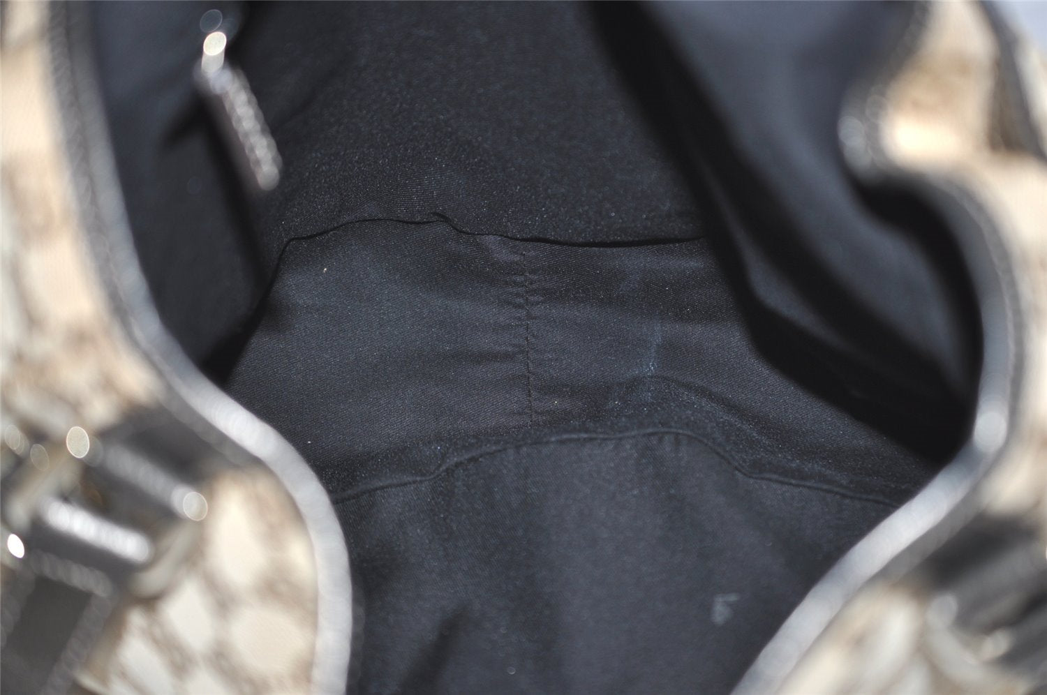 Authentic GUCCI Abbey Shoulder Tote Bag GG Canvas Leather 130736 Beige 4219J